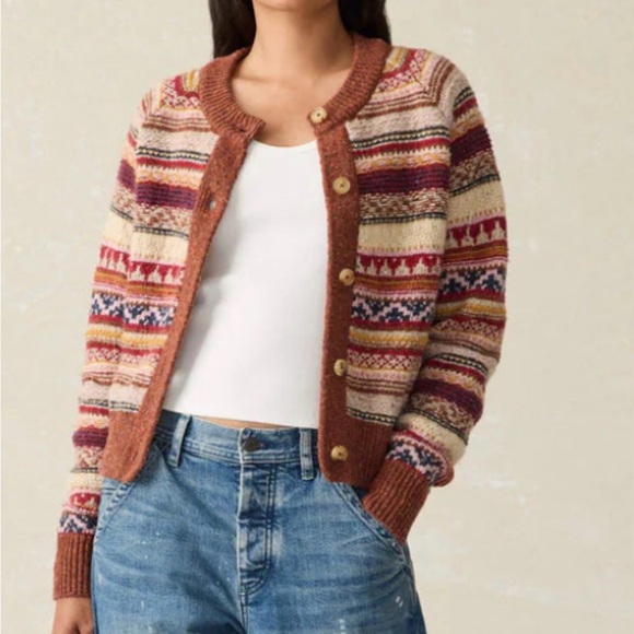 Faherty Marley Fairisle wool cardigan - Picture 5 of 5